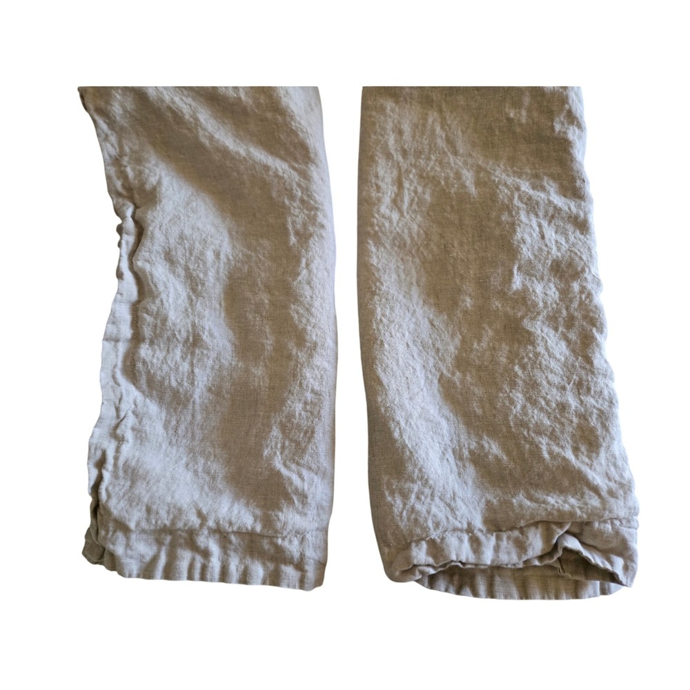 Simple Opulence 100% Linen Pillowcase Set of 2 Natural Oatmeal Beige KING